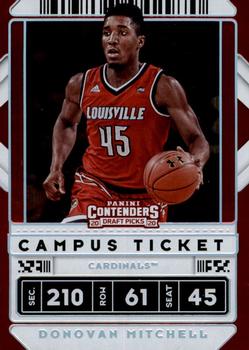 2020 Panini Contenders Draft Picks - Campus Ticket #43 Donovan Mitchell Front