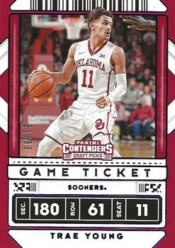 2020 Panini Contenders Draft Picks - Conference Ticket #23 Trae Young Front