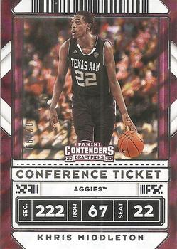 2020 Panini Contenders Draft Picks - Conference Ticket #30 Khris Middleton Front