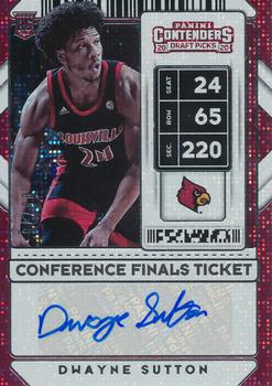 2020 Panini Contenders Draft Picks - Conference Finals Ticket #105 Dwayne Sutton Front