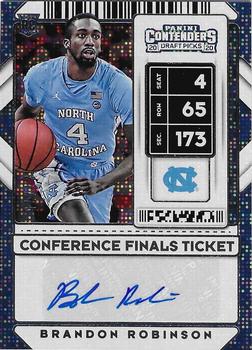 2020 Panini Contenders Draft Picks - Conference Finals Ticket #136 Brandon Robinson Front