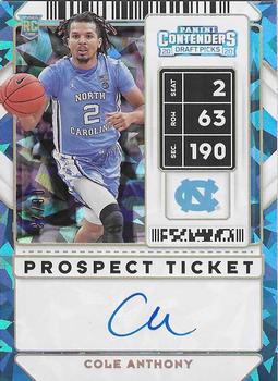 2020 Panini Contenders Draft Picks - Cracked Ice #56 Cole Anthony Front
