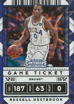 2020 Panini Contenders Draft Picks - Game Ticket Green Explosion #3 Russell Westbrook Front
