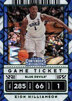 2020 Panini Contenders Draft Picks - Game Ticket Green Explosion #13 Zion Williamson Front