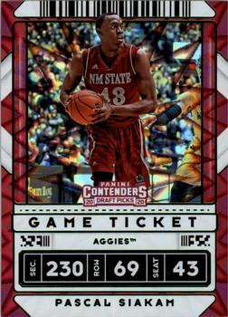 2020 Panini Contenders Draft Picks - Game Ticket Green Explosion #17 Pascal Siakam Front