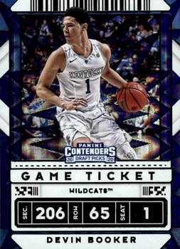 2020 Panini Contenders Draft Picks - Game Ticket Green Explosion #20 Devin Booker Front