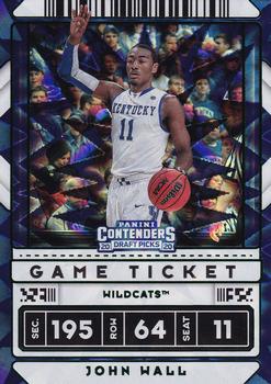 2020 Panini Contenders Draft Picks - Game Ticket Green Explosion #34 John Wall Front