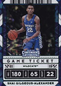 2020 Panini Contenders Draft Picks - Game Ticket Green Explosion #39 Shai Gilgeous-Alexander Front
