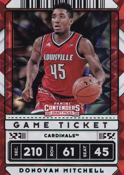 2020 Panini Contenders Draft Picks - Game Ticket Green Explosion #43 Donovan Mitchell Front