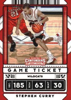 2020 Panini Contenders Draft Picks - Game Ticket Red #1 Stephen Curry Front