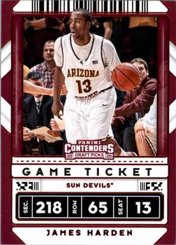 2020 Panini Contenders Draft Picks - Game Ticket Red #2 James Harden Front