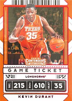 2020 Panini Contenders Draft Picks - Game Ticket Red #5 Kevin Durant Front