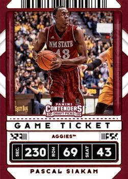 2020 Panini Contenders Draft Picks - Game Ticket Red #17 Pascal Siakam Front