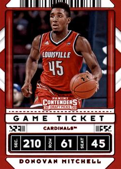 2020 Panini Contenders Draft Picks - Game Ticket Red #43 Donovan Mitchell Front