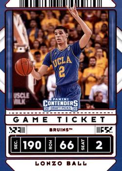 2020 Panini Contenders Draft Picks - Game Ticket Red #46 Lonzo Ball Front
