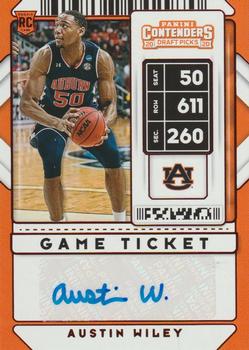 2020 Panini Contenders Draft Picks - Game Ticket Red #102 Austin Wiley Front