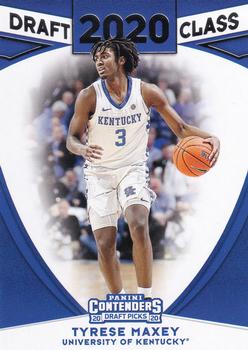 2020 Panini Contenders Draft Picks - 2020 Draft Class #10 Tyrese Maxey Front