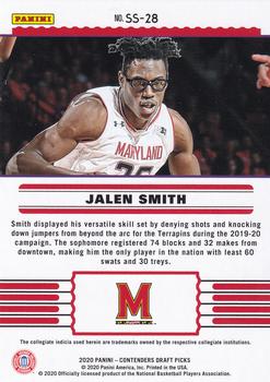 2020 Panini Contenders Draft Picks - Front-Row Seats #SS-28 Jalen Smith Back
