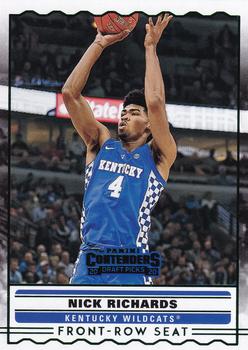 2020 Panini Contenders Draft Picks - Front-Row Seats Green #SS-24 Nick Richards Front