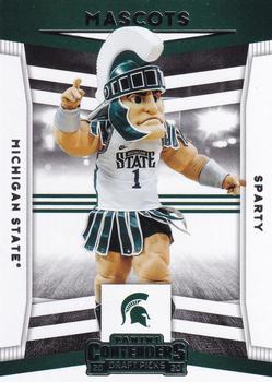 2020 Panini Contenders Draft Picks - Mascots #4 Sparty Front