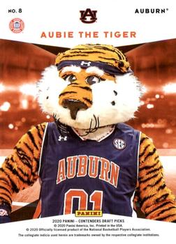 2020 Panini Contenders Draft Picks - Mascots Red #8 Aubie The Tiger Back