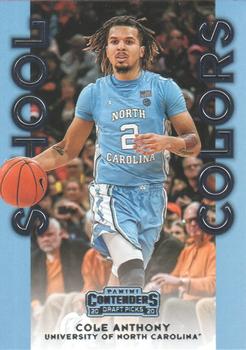 2020 Panini Contenders Draft Picks - School Colors #10 Cole Anthony Front
