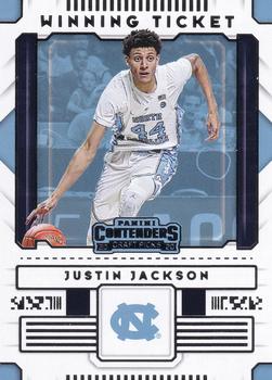 2020 Panini Contenders Draft Picks - Winning Tickets #6 Justin Jackson Front