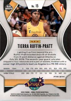 2020 Panini Prizm WNBA - Silver #15 Tierra Ruffin-Pratt Back