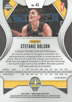 2020 Panini Prizm WNBA - Silver #43 Stefanie Dolson Back
