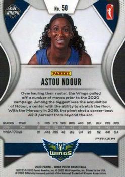 2020 Panini Prizm WNBA - Silver #50 Astou Ndour Back