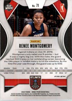 2020 Panini Prizm WNBA - Silver #71 Renee Montgomery Back
