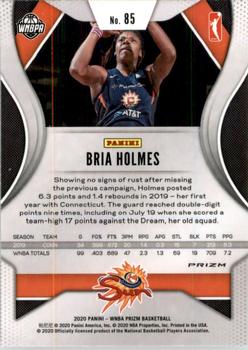 2020 Panini Prizm WNBA - Silver #85 Bria Holmes Back