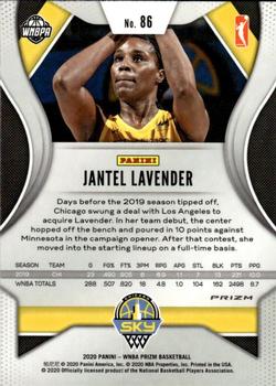 2020 Panini Prizm WNBA - Green #86 Jantel Lavender Back