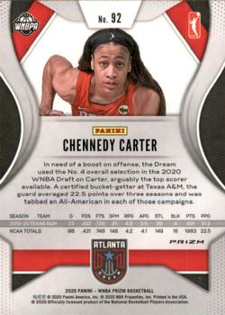 2020 Panini Prizm WNBA - Green #92 Chennedy Carter Back