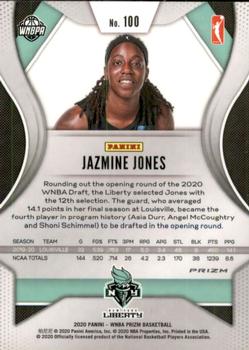 2020 Panini Prizm WNBA - Green #100 Jazmine Jones Back