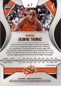 2020 Panini Prizm WNBA - Hyper #7 Jasmine Thomas Back