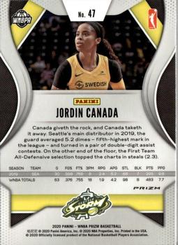 2020 Panini Prizm WNBA - Hyper #47 Jordin Canada Back