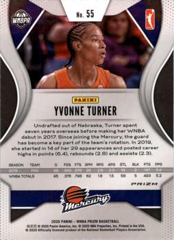 2020 Panini Prizm WNBA - Hyper #55 Yvonne Turner Back