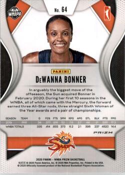 2020 Panini Prizm WNBA - Hyper #64 DeWanna Bonner Back