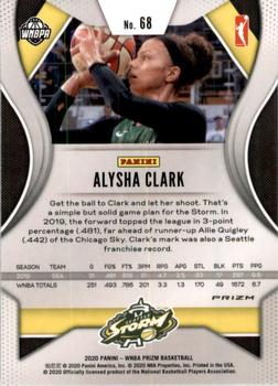 2020 Panini Prizm WNBA - Hyper #68 Alysha Clark Back