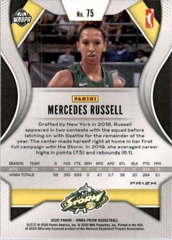 2020 Panini Prizm WNBA - Hyper #75 Mercedes Russell Back