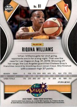 2020 Panini Prizm WNBA - Hyper #81 Riquna Williams Back