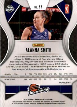 2020 Panini Prizm WNBA - Hyper #83 Alanna Smith Back