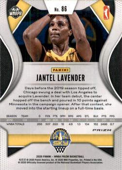 2020 Panini Prizm WNBA - Hyper #86 Jantel Lavender Back