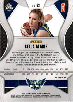 2020 Panini Prizm WNBA - Hyper #93 Bella Alarie Back