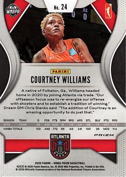 2020 Panini Prizm WNBA - Ice #24 Courtney Williams Back