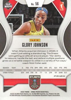 2020 Panini Prizm WNBA - Ice #56 Glory Johnson Back