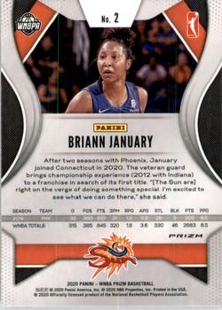 2020 Panini Prizm WNBA - Ruby Wave #2 Briann January Back