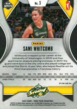 2020 Panini Prizm WNBA - Ruby Wave #3 Sami Whitcomb Back