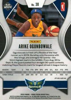 2020 Panini Prizm WNBA - Ruby Wave #30 Arike Ogunbowale Back